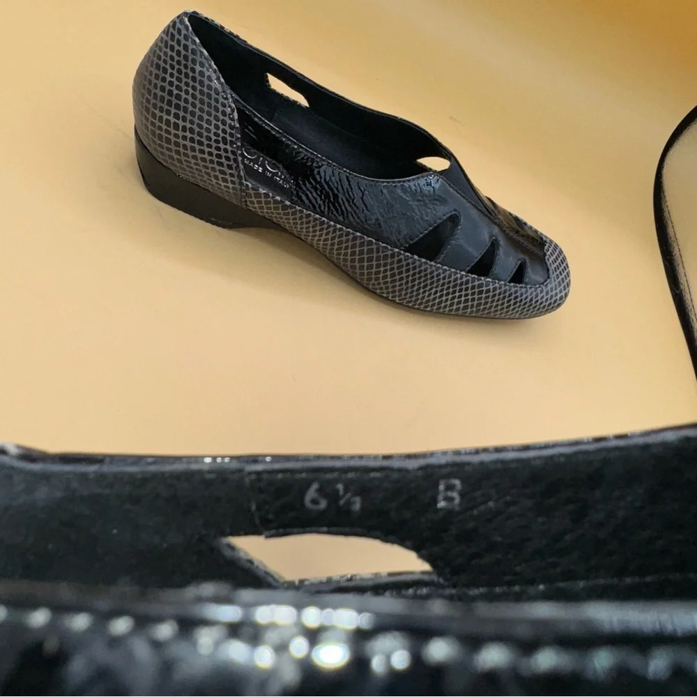 NIB Renzo Fontanelli Ponte Pump, Black, Women’s Size 6.5‎